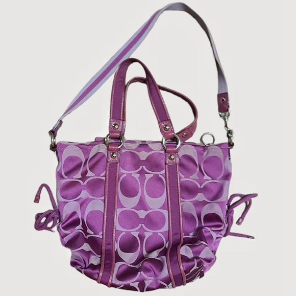 Coach Signature Poppy Handbag - Picture 2 of 14